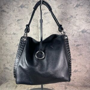 BCBGMaxAzria Genuine Pebble Leather Shoulder Bag